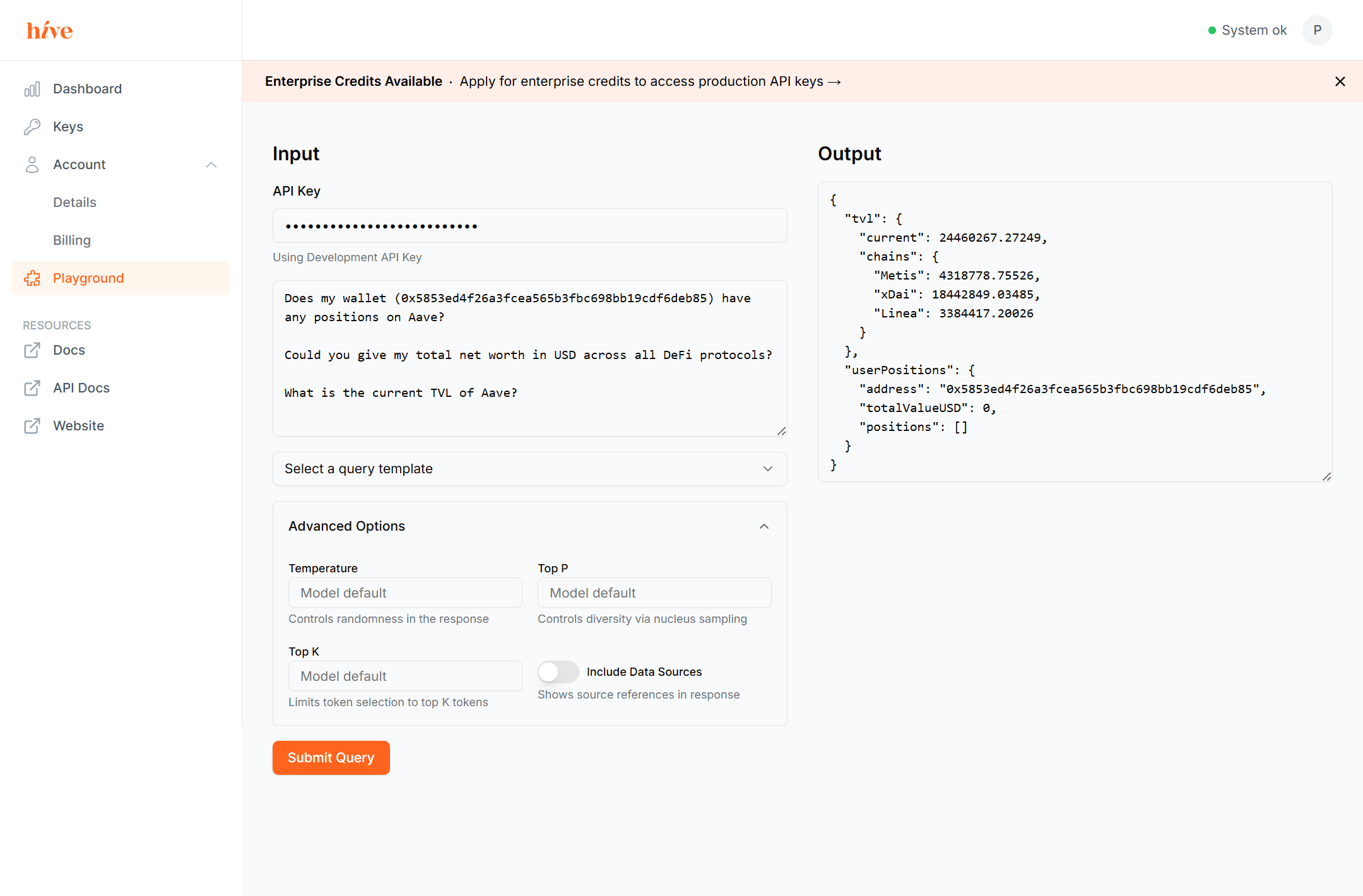 Dashboard Playground